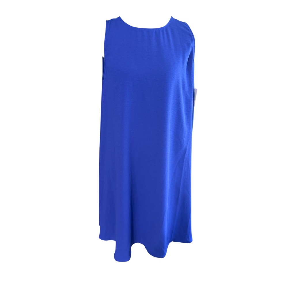 Halogen Cobalt Blue Sleeveless Swing Dress A-Line Career Cocktail Size Small NWT